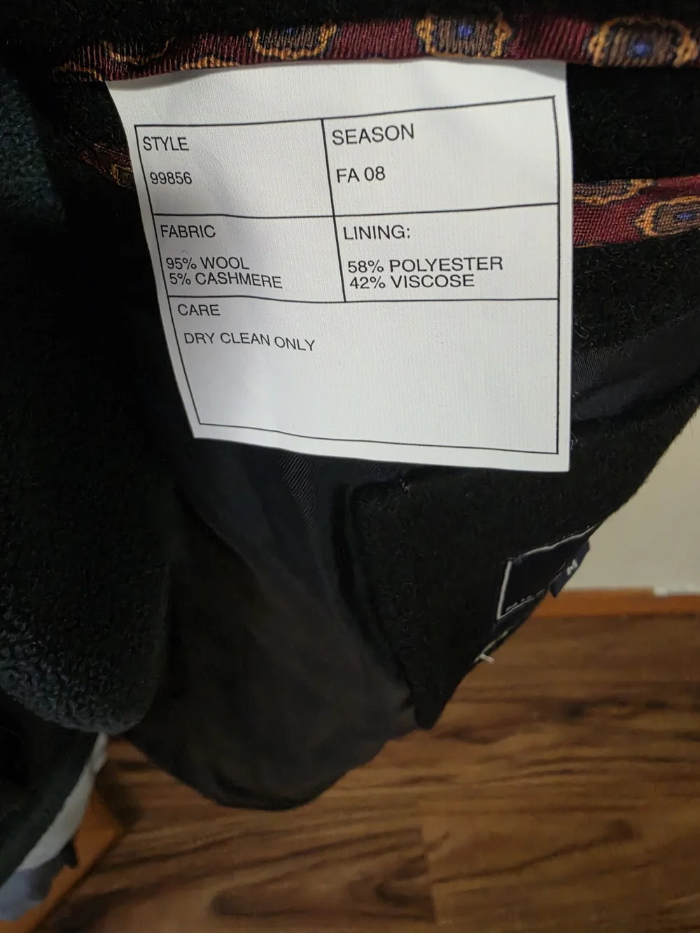 J. Crew Men's Black Westboune Topcoat-pre Owned